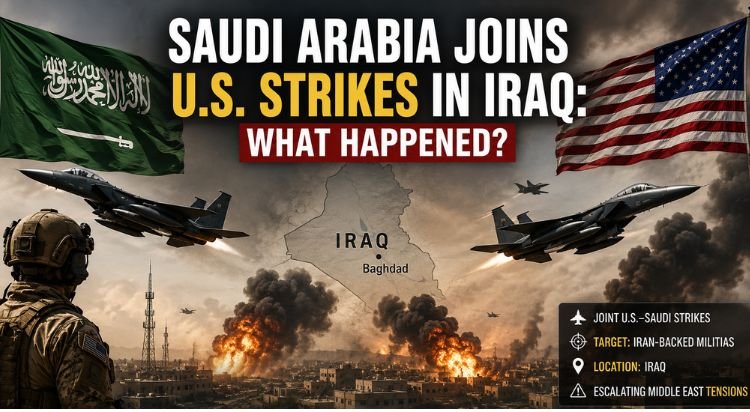 Saudi Arabia Joins U.S. Military Strikes on Iran-Backed Militias in Iraq, Marking a Major Escalation in Middle East Tensions
