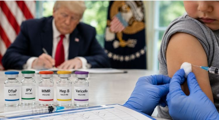 Trump Signs Executive Order Calling for Spacing Out Childhood Shots: What It Means